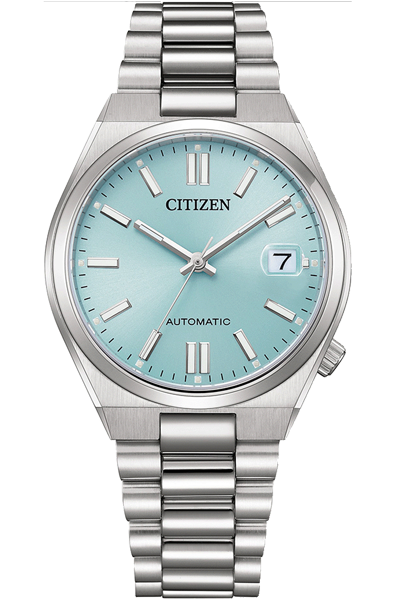 CITIZEN Analog Blue & Stainless Steel Men's Watch NJ0200 50L