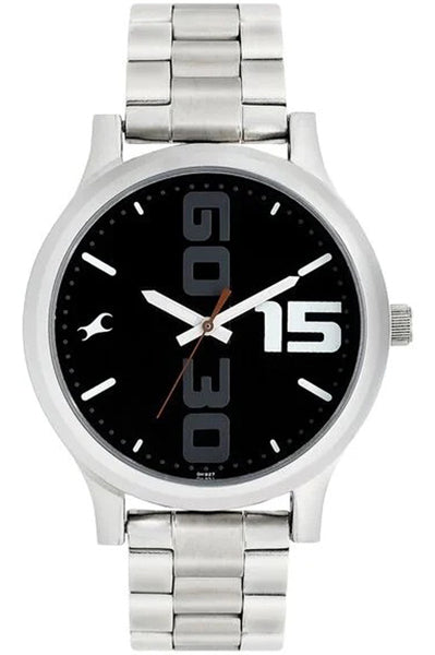 FASTRACK Analog Black & Stainless Steel Men's Watch NS38051SM04