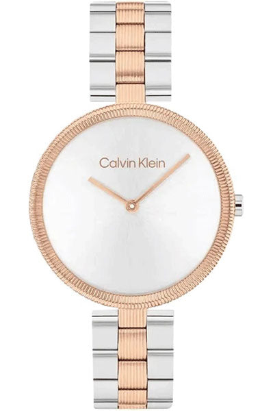 Gleam 32 mm Silver Dial Stainless Steel Analogue Watch For Women 25100040