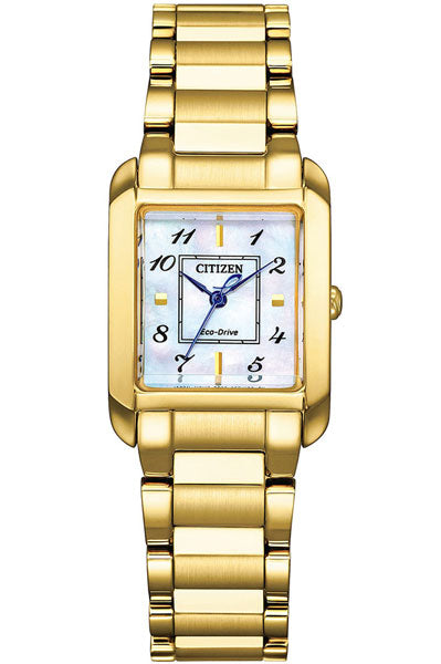 CITIZEN Analog Mother Of Pearl & Stainless Steel Women's Watch EW5602-81D