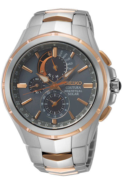 Seiko Analog Brown & Stainless Steel Men's Watch SSC788P9