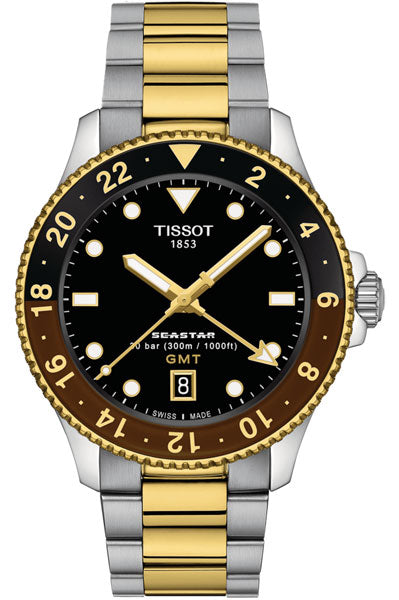 T-Sport Seastar 1000 Quartz GMT Watch for Men T1208522205100