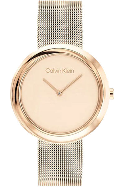 CALVIN KLEIN Analog Rose Gold & Stainless Steel Women's Watch 25200013