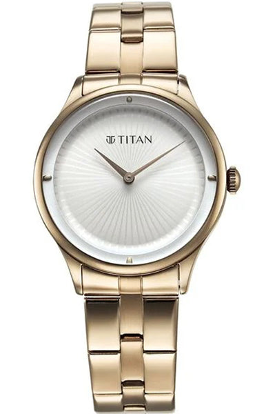 Analog White & Stainless Steel Women' NS95185WM01
