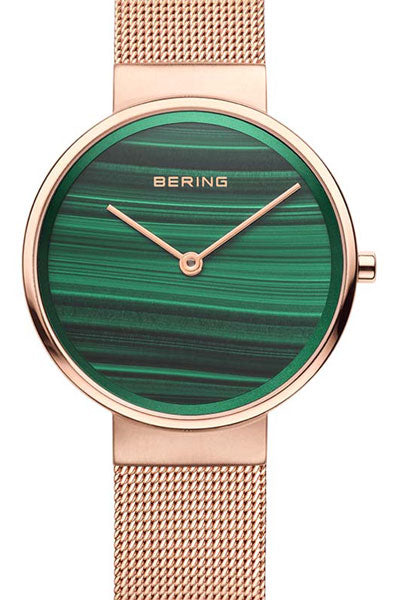 Bering Analog Green & Milanese Women's Watch 14531 368