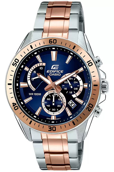 Casio Analog Blue & Stainless Steel Men's Watch EX277