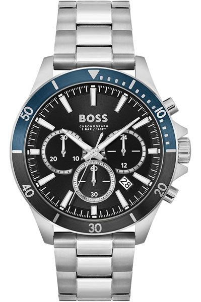 Hugo Boss Analog Black & Stainless Steel Men's Watch 1514101