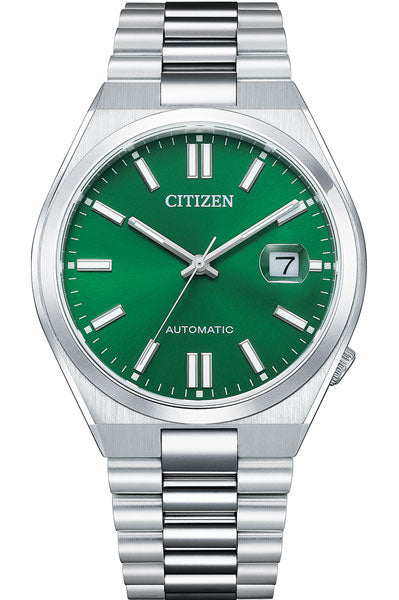 Citizen Analog Green & Stainless Steel Men's Watch NJ0150 81X