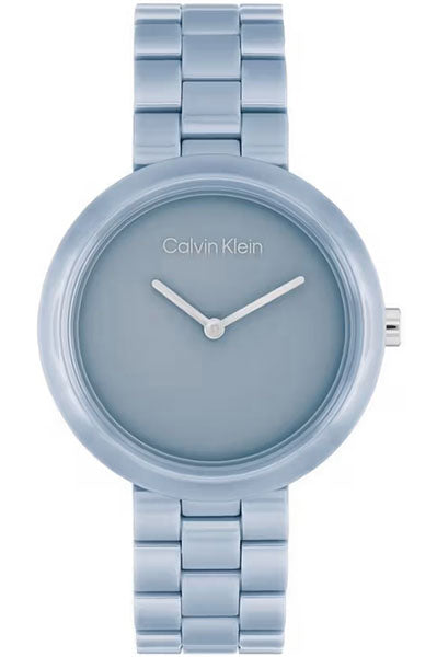 Analog Blue & Ceramic Wowen's Watch 25100074