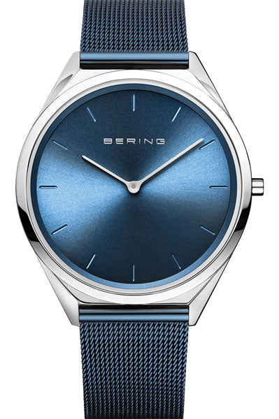 Analog Blue & Milanese Men's Watch 17039 307