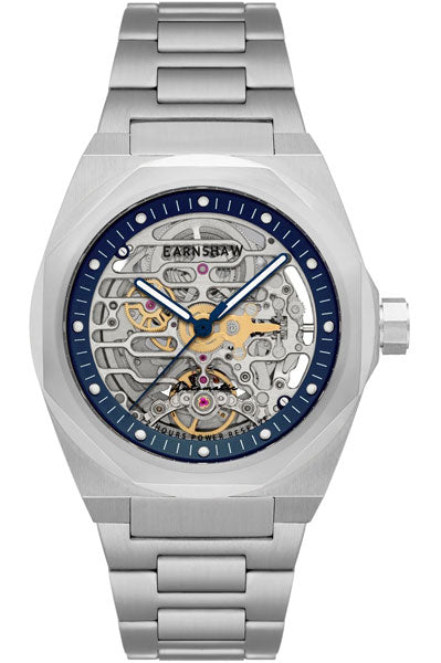 Earnshaw  Blue & Stainless Steel Men's Watch ES 8228 33