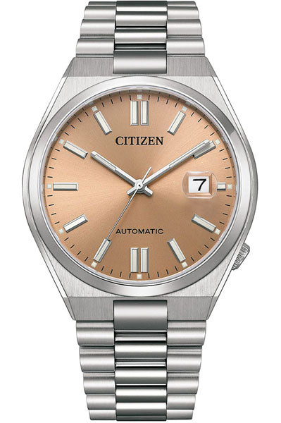 Citizen Analog Brown & Stainless Steel Men's Watch NJ0158 89Y