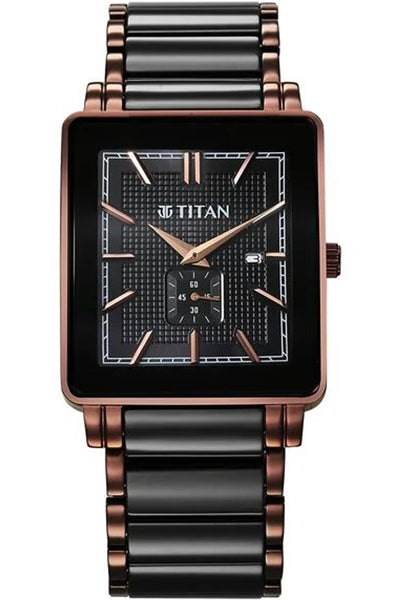 Analog Black & Steel & Ceramic Men' 90013KD06