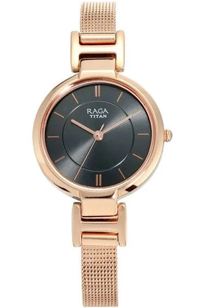 Raga Viva Anthracite Dial Women Watch With Metal Strap NS2608WM02