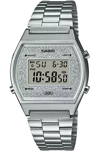 Casio Digital Silver & Stainless Steel Unisex Watch D186