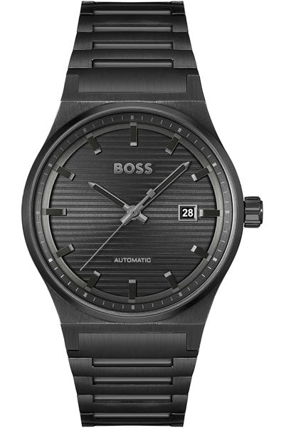 HUGO BOSS Stainless Steel Analog Black Dial Men's Watch