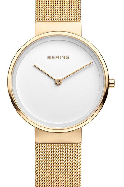 Bering Analog White & Milanese Women's Watch 14531 334