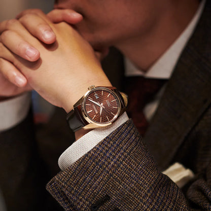 Seiko Analog Brown & Leather Men's Watch SPB170J1