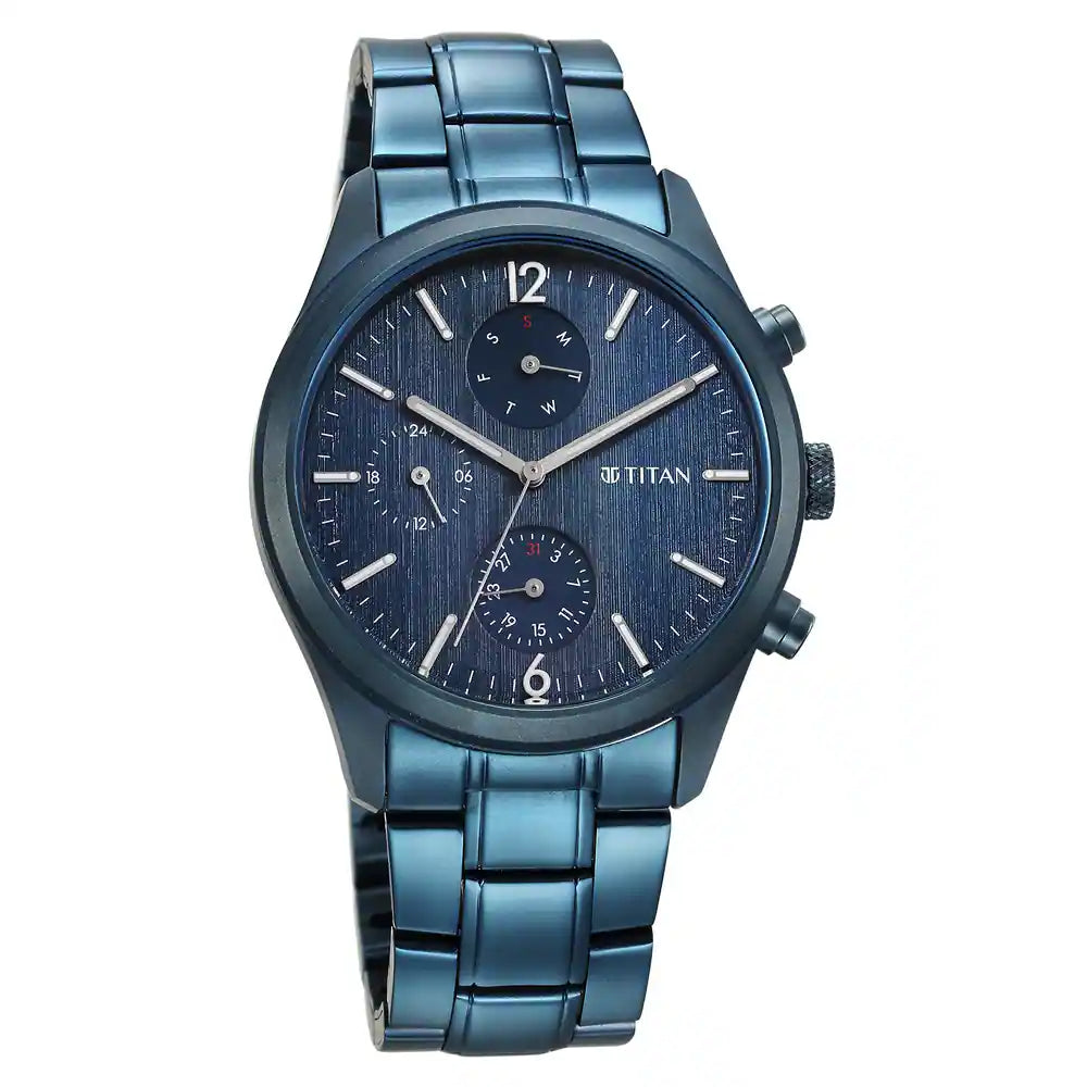 Multifunction Blue &  Men's Watch 1805QM07