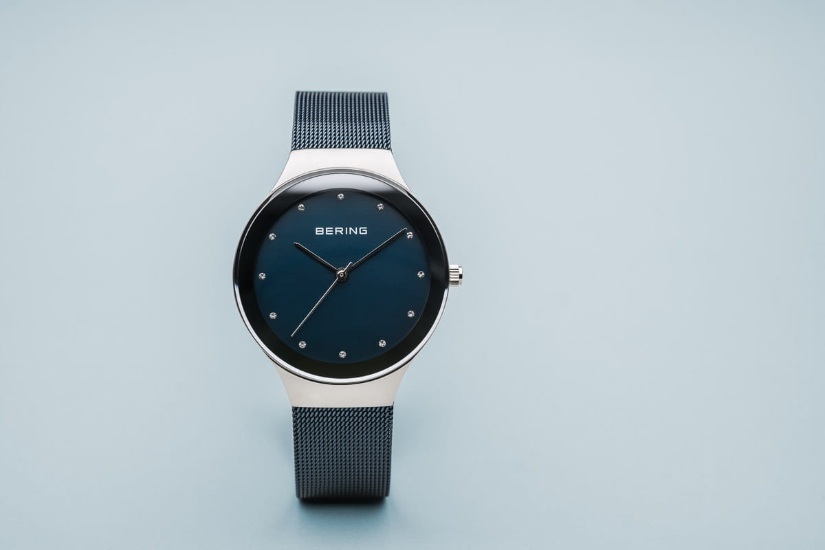 Bering Analog Blue & Milanese Women's Watch 12934 307