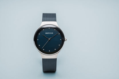 Bering Analog Blue & Milanese Women's Watch 12934 307