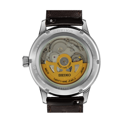Seiko Analog green & Leather Men's Watch SSA459J1