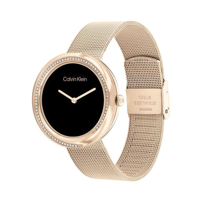 CALVIN KLEIN Analog Black & Stainless Steel Women's Watch 25200151