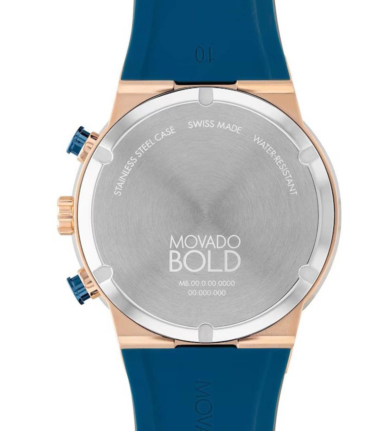 Movado  Rose Gold & Silicone Men's Watch 3601139