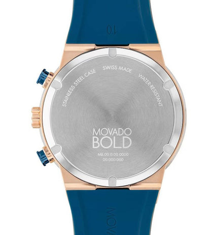 Movado  Rose Gold & Silicone Men's Watch 3601139