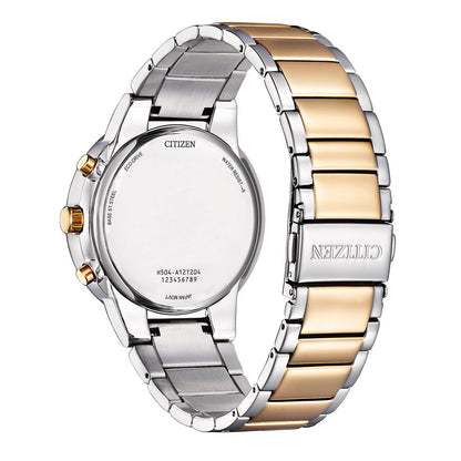 Citizen Analog White & Stainless Steel Men's Watch AT2244 84A