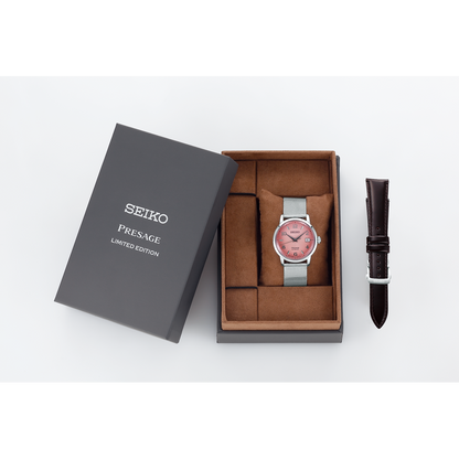 Seiko Analog Pink & Stainless Steel Men's Watch SRPE47J1