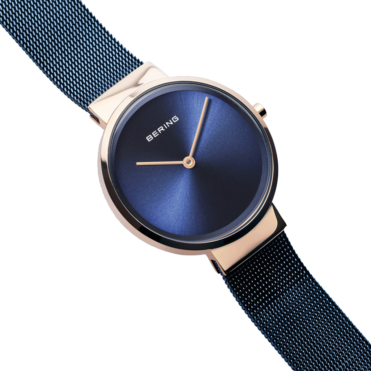 Bering Analog Blue & Milanese Women's Watch 14531 367