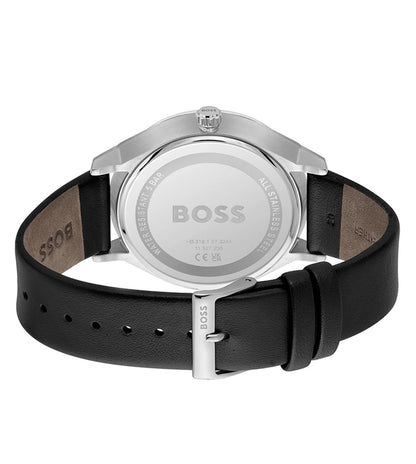 Hugo Boss Analog Black & Leather Men's Watch 1514102