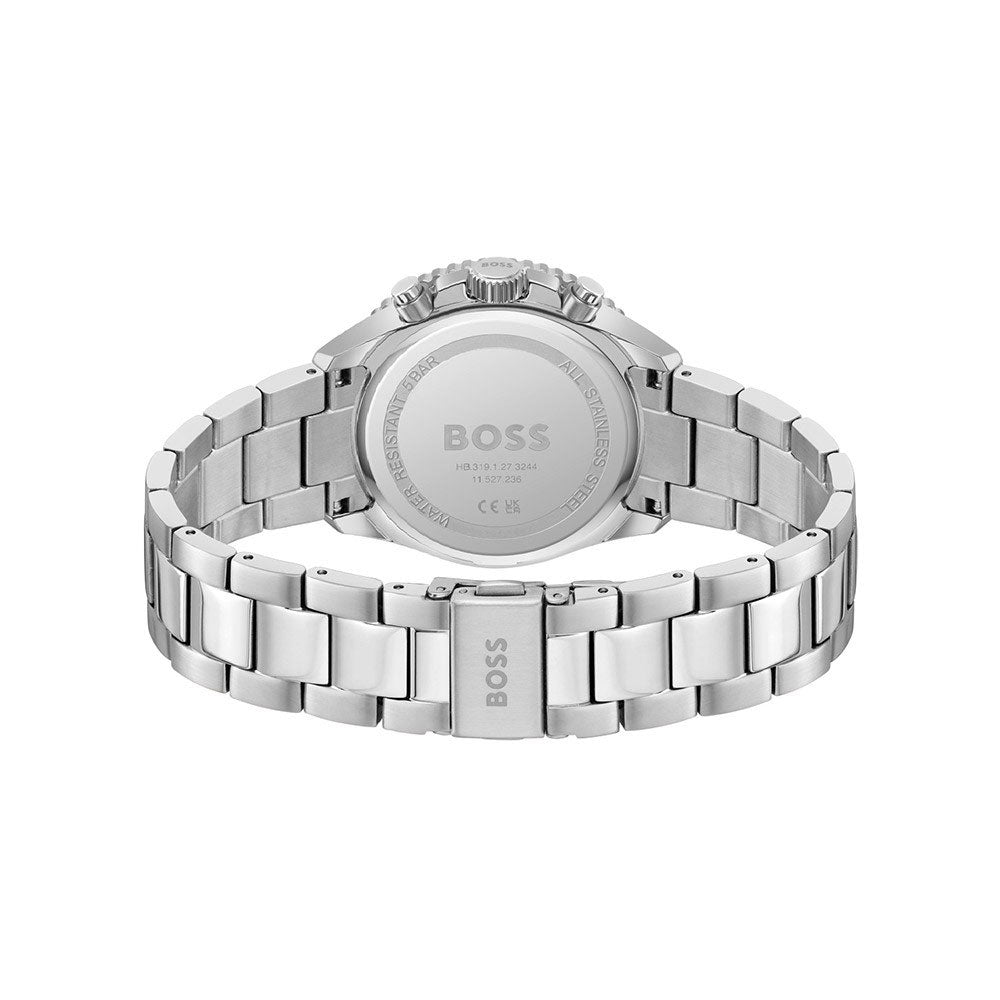 Runner 38 mm Blue Dial Stainless Steel Analogue Watch For Women 1502754