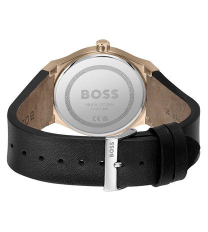 Hugo Boss Analog Green & Leather Men's Watch 1514080