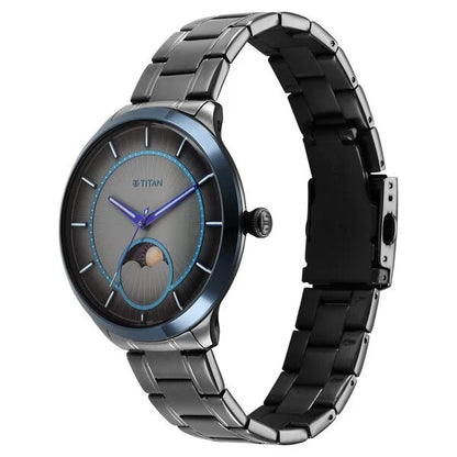 Caelum Sun Moon Sub-Dial in Gunmetal Grey - Stellar Edition