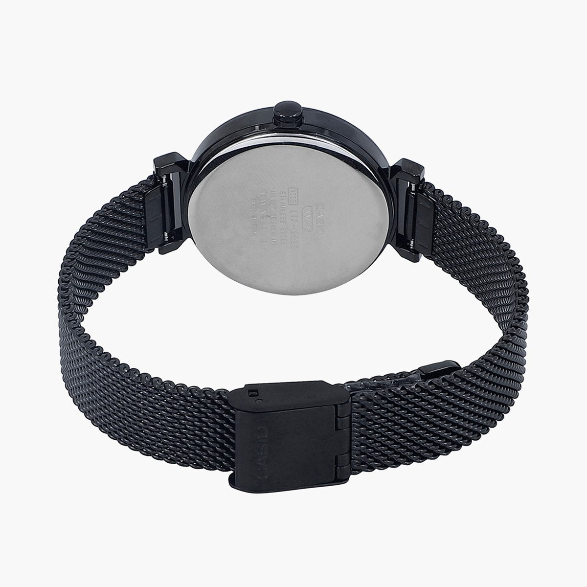 Casio Analog Black & Stainless Steel Women's Watch A2126