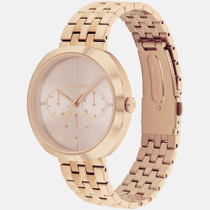 CALVIN KLEIN Chronograph Gold & Stainless Steel Women's Watch 25200419