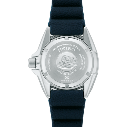 Seiko Analog Blue & Silicone Men's Watch SRPJ93K1