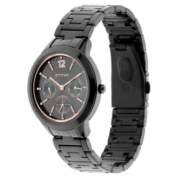 Analog Anthracite & Stainless Steel Women' NS2588NM01