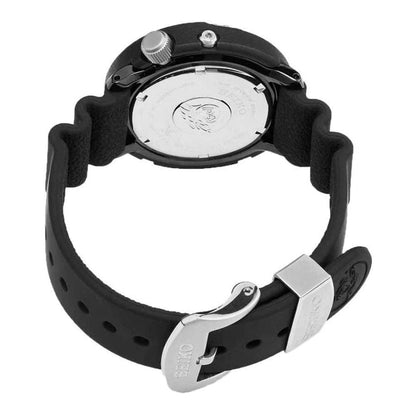 Seiko Analog Black & Silicone Men's Watch SNE498P1