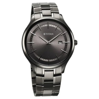Analog Grey & Stainless Steel Men' 90142QM06