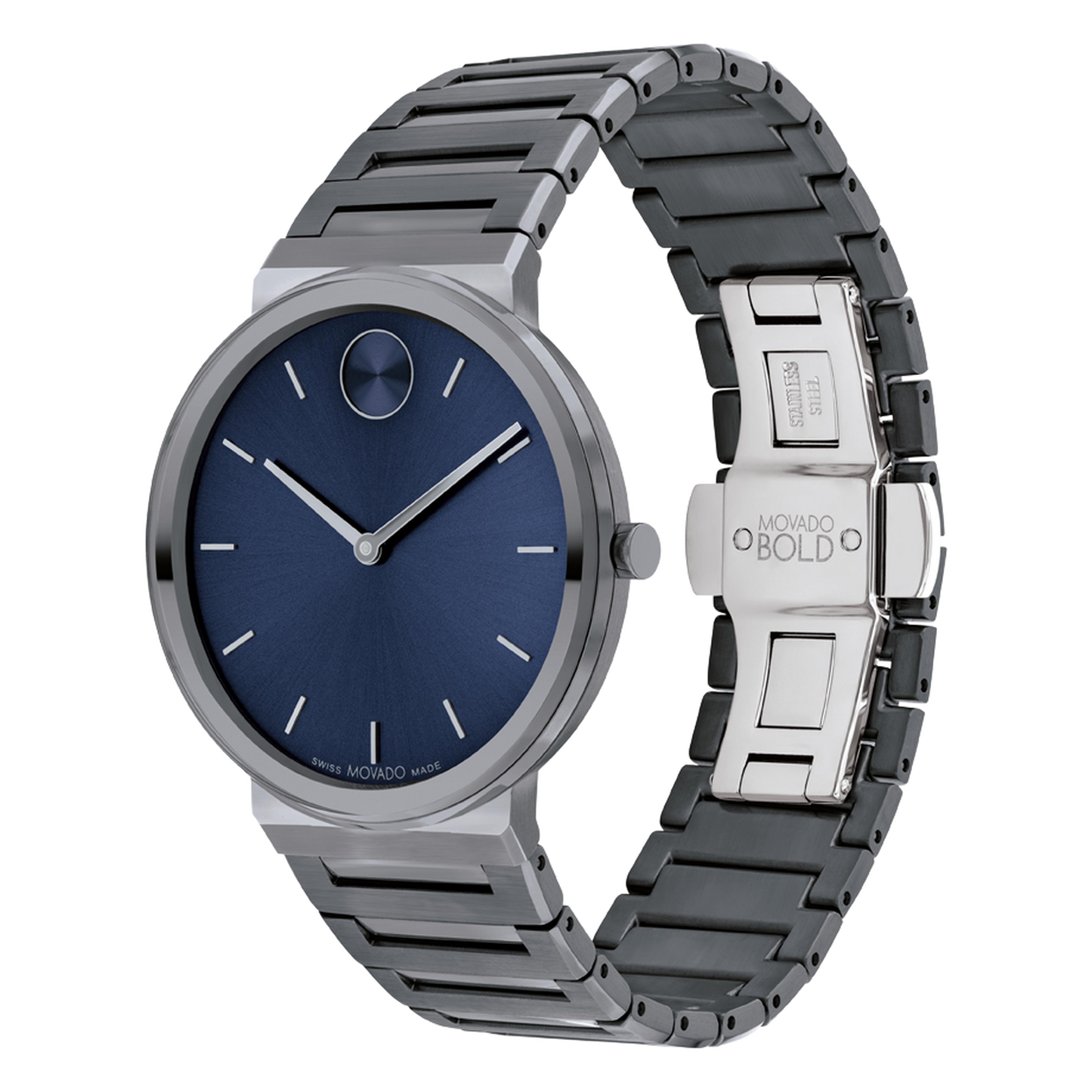Movado Analog Blue & Stainless Steel Men's Watch 3601076
