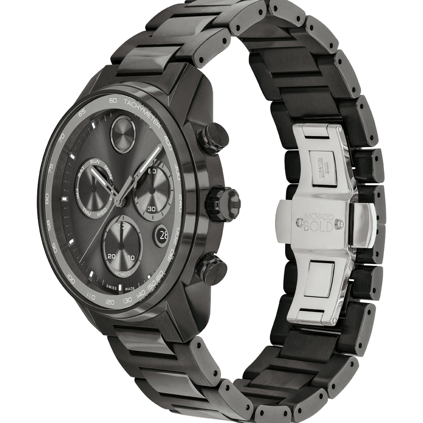 Movado Analog Grey & Stainless Steel Men's Watch 3600867