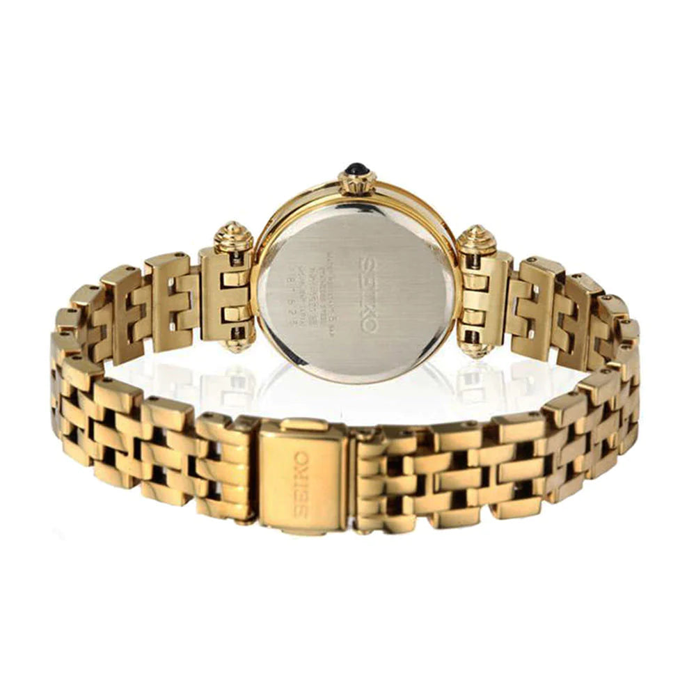 Seiko Analog White & Stainless Steel Women's Watch SRZ402P1