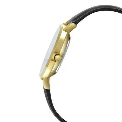 Casio Analog Black & Leather Women's Watch A1785