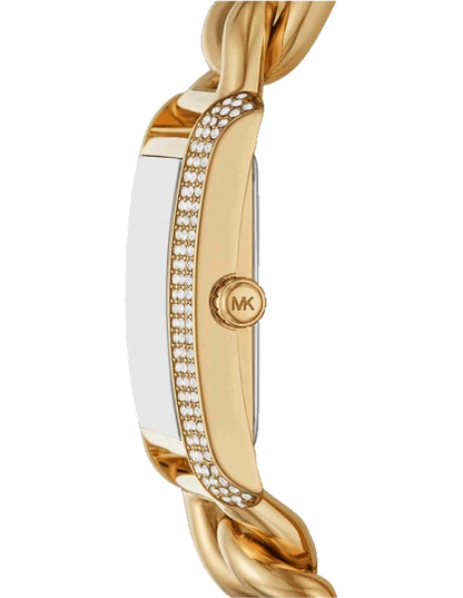Michael Kors  White & Stainless Steel Women's Watch MK7300