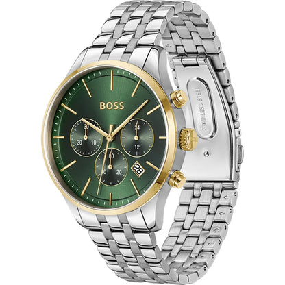 Avery 42 mm Green Dial Stainless Steel Chronograph Watch For Men 1514159