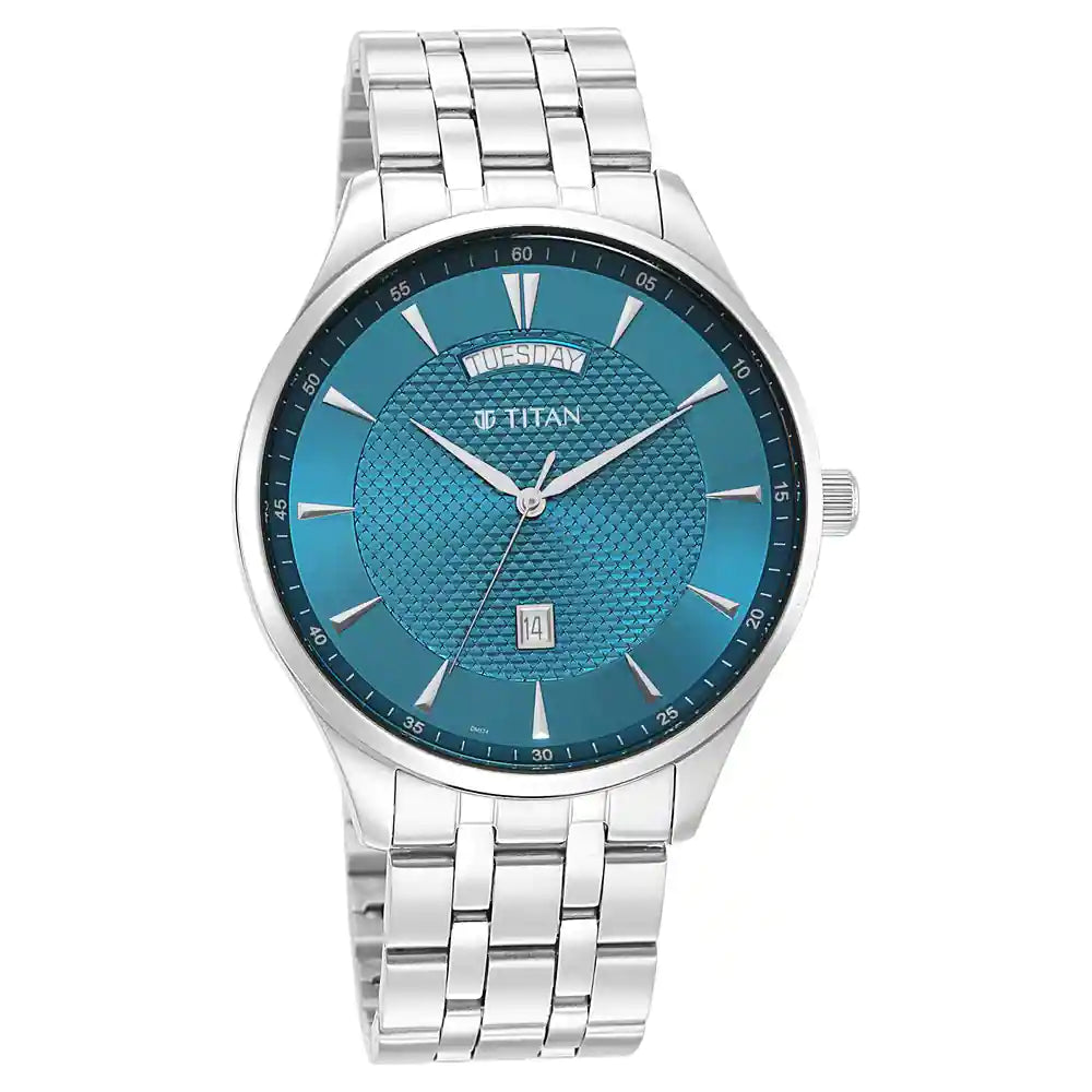 Analog Blue &  Men's Watch 90127SM01