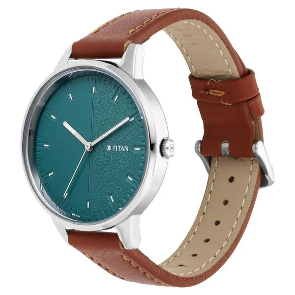 Analog Green & Leather Women' 2648SL01